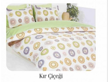 Комплект постельного белья с покрывалом Cahan KIR CICEGI